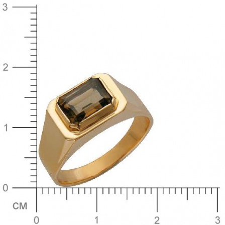 Кольцо с раухтопазом из красного золота (арт. 314133)