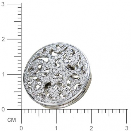 Кольцо с бриллиантами из белого золота 750 пробы (арт. 316557)