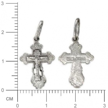 Крестик из серебра (арт. 317385)
