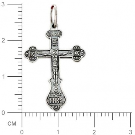 Крестик из чернёного серебра (арт. 319236)