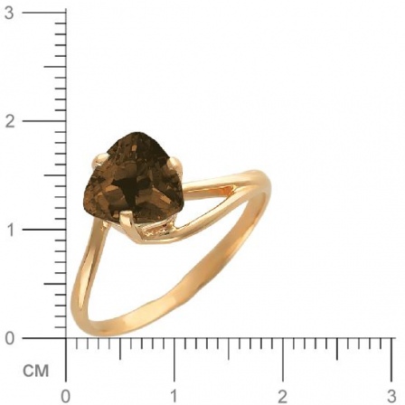 Кольцо с раухтопазом из красного золота (арт. 321929)
