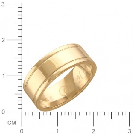 Обручальное кольцо из красного золота (арт. 322884)
