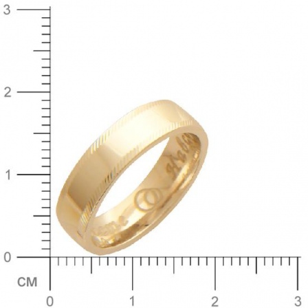 Обручальное кольцо из красного золота (арт. 323052)