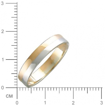 Обручальное кольцо из комбинированного золота (арт. 323535)