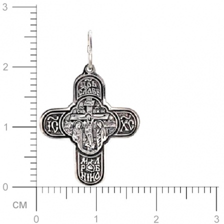 Крестик из чернёного серебра (арт. 324321)