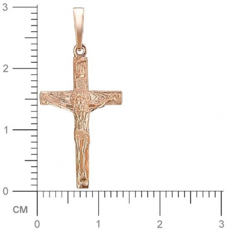 Крестик из красного золота (арт. 328329)