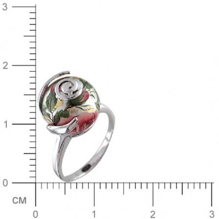 Кольцо Цветы из серебра (арт. 330278)