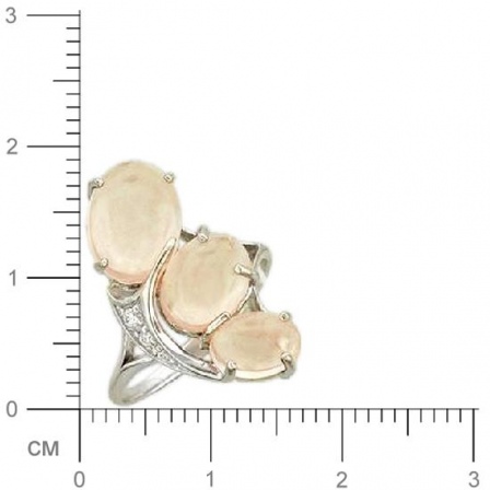 Кольцо с кварцем из серебра (арт. 332493)