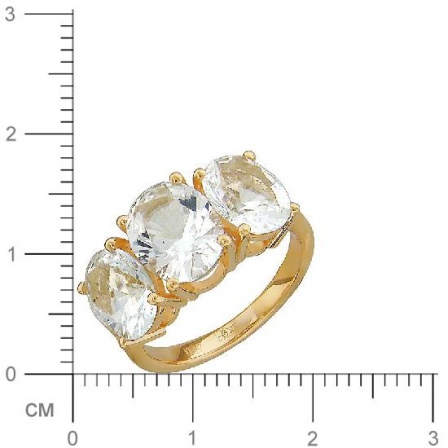 Кольцо с топазами из красного золота (арт. 332908)