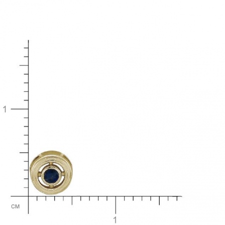 Подвеска с сапфиром из желтого золота (арт. 333932)