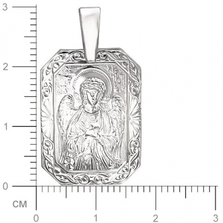 Подвеска-иконка "Ангел Хранитель" из серебра (арт. 334760)