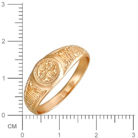 Кольцо "Спаси и сохрани" из красного золота (арт. 336137)