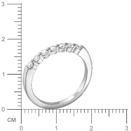 Кольцо с бриллиантами из комбинированного золота (арт. 336384)