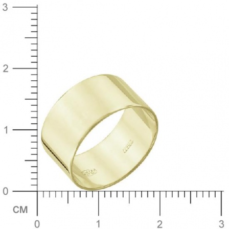 Обручальное кольцо из серебра с позолотой (арт. 337075)