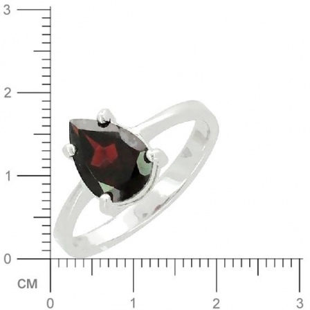 Кольцо с гранатом из серебра (арт. 337744)