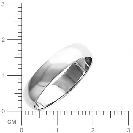 Обручальное кольцо из белого золота (арт. 341092)