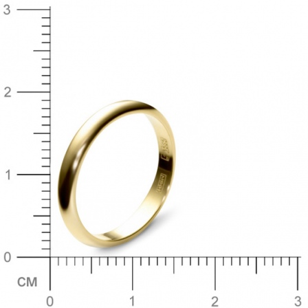 Обручальное кольцо из желтого золота (арт. 341111)