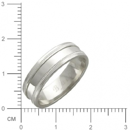 Обручальное кольцо из белого золота (арт. 341194)