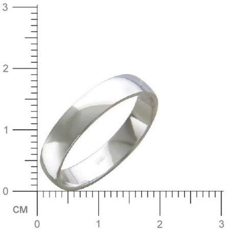 Обручальное кольцо из белого золота (арт. 341196)