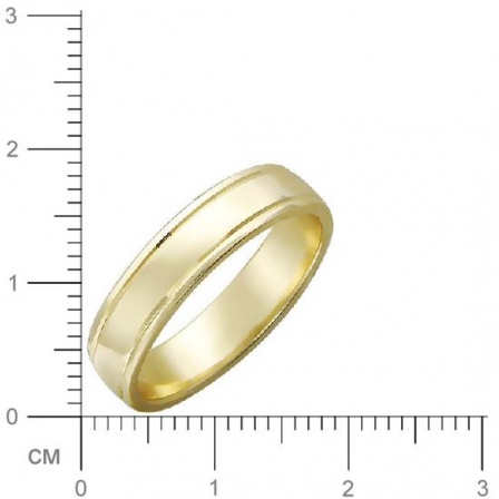 Обручальное кольцо из желтого золота (арт. 341210)