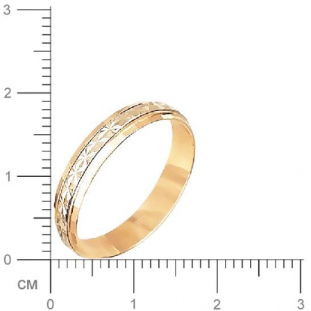 Обручальное кольцо из комбинированного золота (арт. 341215)