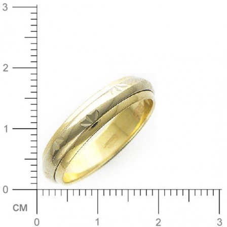 Обручальное кольцо из комбинированного золота (арт. 341217)