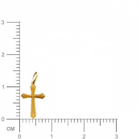 Крестик из красного золота (арт. 342644)