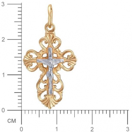 Крестик из красного золота (арт. 342653)