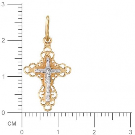 Крестик из красного золота (арт. 342661)