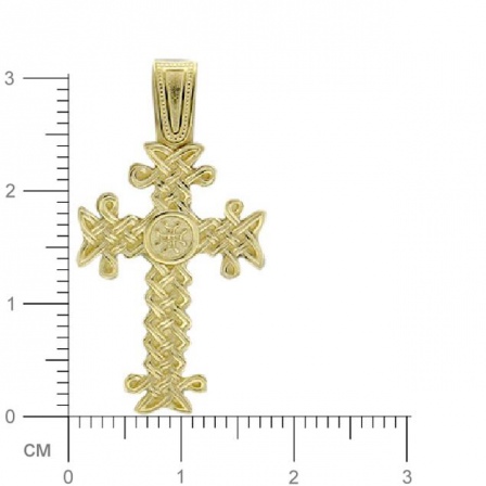 Крестик из желтого золота (арт. 342683)