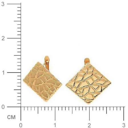 Серьги Пластины из красного золота (арт. 342895)