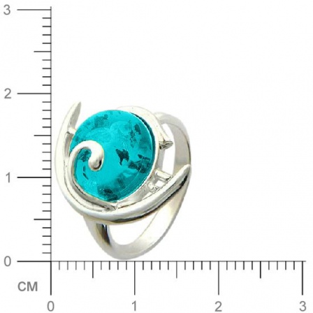 Кольцо с бирюзой из серебра (арт. 345345)