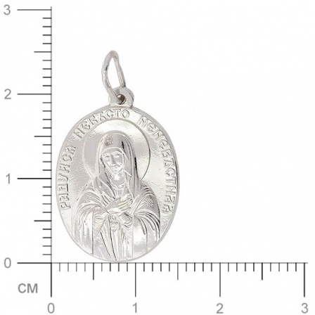 Подвеска-иконка "Богородица Умиление" из серебра (арт. 345677)