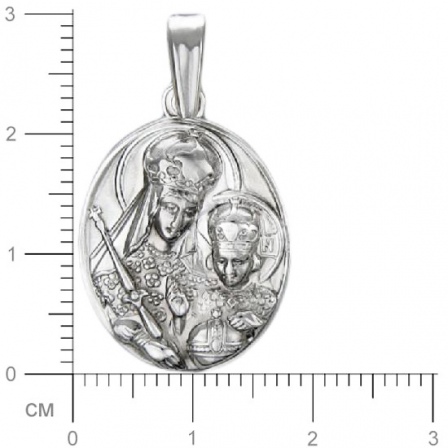 Подвеска-иконка "Богородица Казанская" из серебра (арт. 347747)