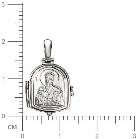 Подвеска-иконка "Николай Чудотворец" из серебра (арт. 347809)