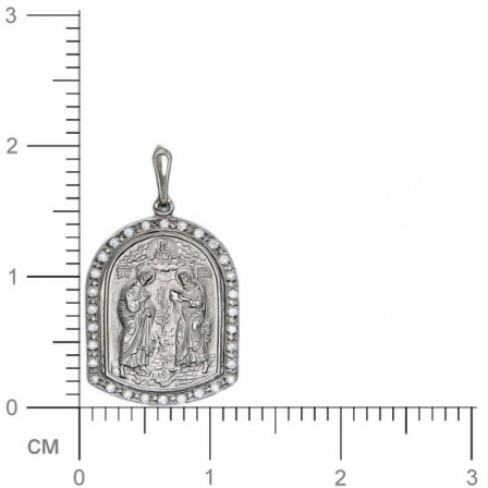 Подвеска-иконка из серебра (арт. 347813)