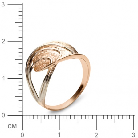 Кольцо из комбинированного золота  (арт. 350717)