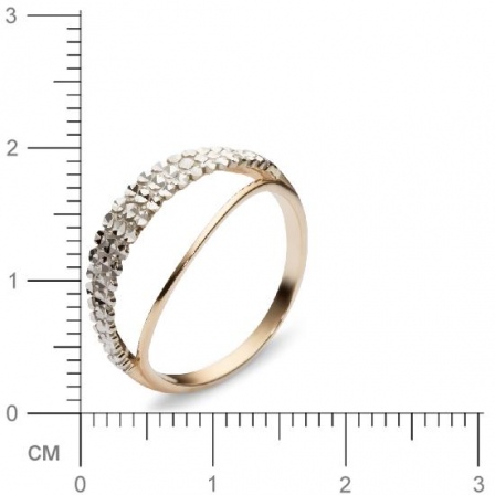 Кольцо из комбинированного золота  (арт. 351415)