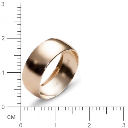 Обручальное кольцо из красного золота  (арт. 351632)