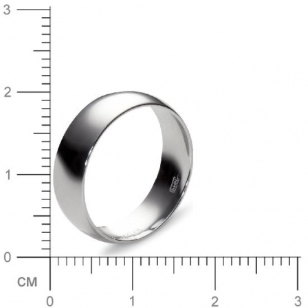 Обручальное кольцо из белого золота  (арт. 351658)