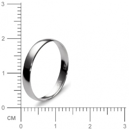 Обручальное кольцо из белого золота  (арт. 351660)