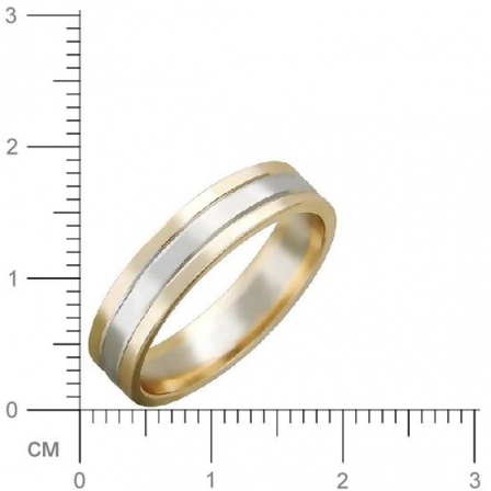 Обручальное кольцо из комбинированного золота  (арт. 351677)