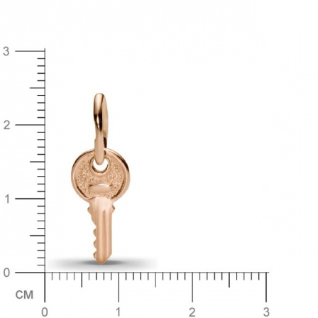 Подвеска Ключ из красного золота  (арт. 351796)
