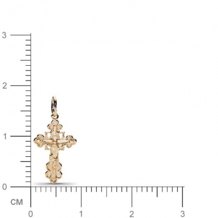 Крестик из жёлтого золота  (арт. 352532)