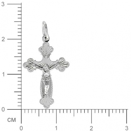 Крестик из белого золота  (арт. 352577)