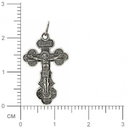 Крестик из чернёного серебра (арт. 353580)