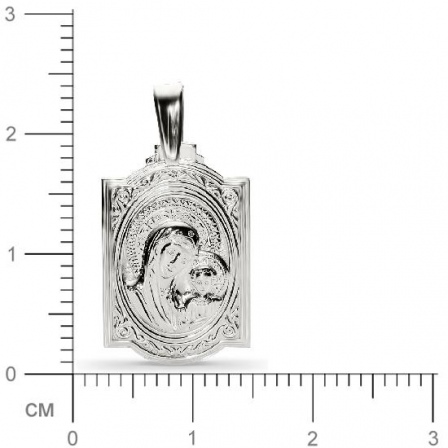 Подвеска-иконка "Богородица Казанская" из серебра 925 пробы (арт. 355217)