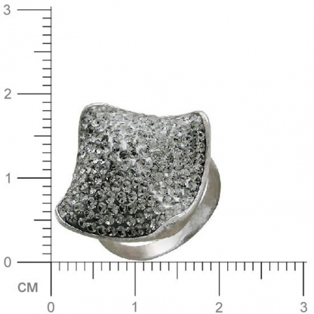 Кольцо с кристаллами swarovski из серебра 925 пробы (арт. 356465)