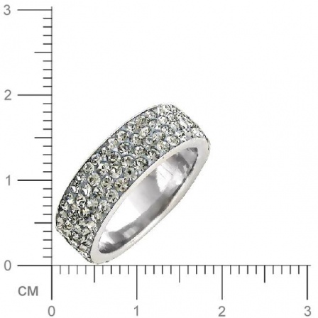 Кольцо с кристаллами swarovski из серебра 925 пробы (арт. 356943)