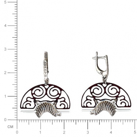 Серьги из серебра 925 пробы (арт. 357068)